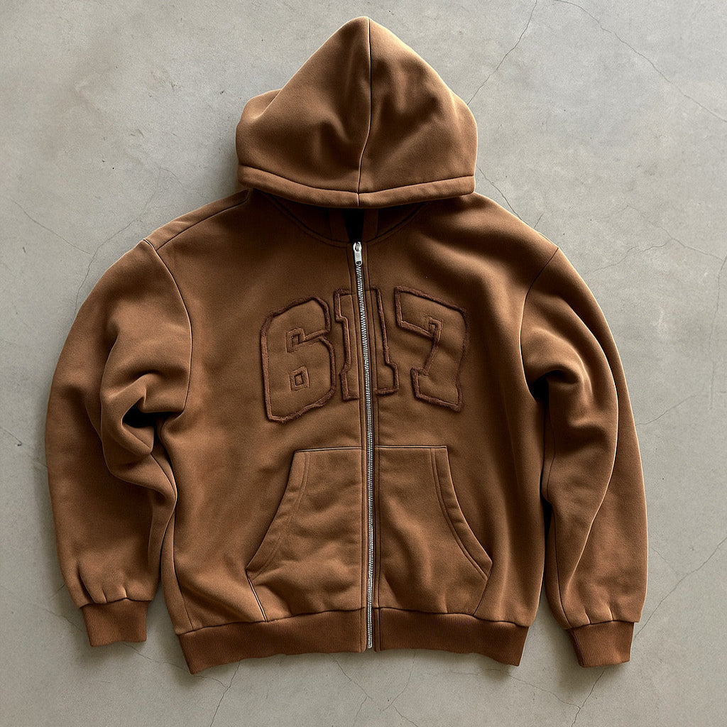 617 Varsity Hoodie (Brown)