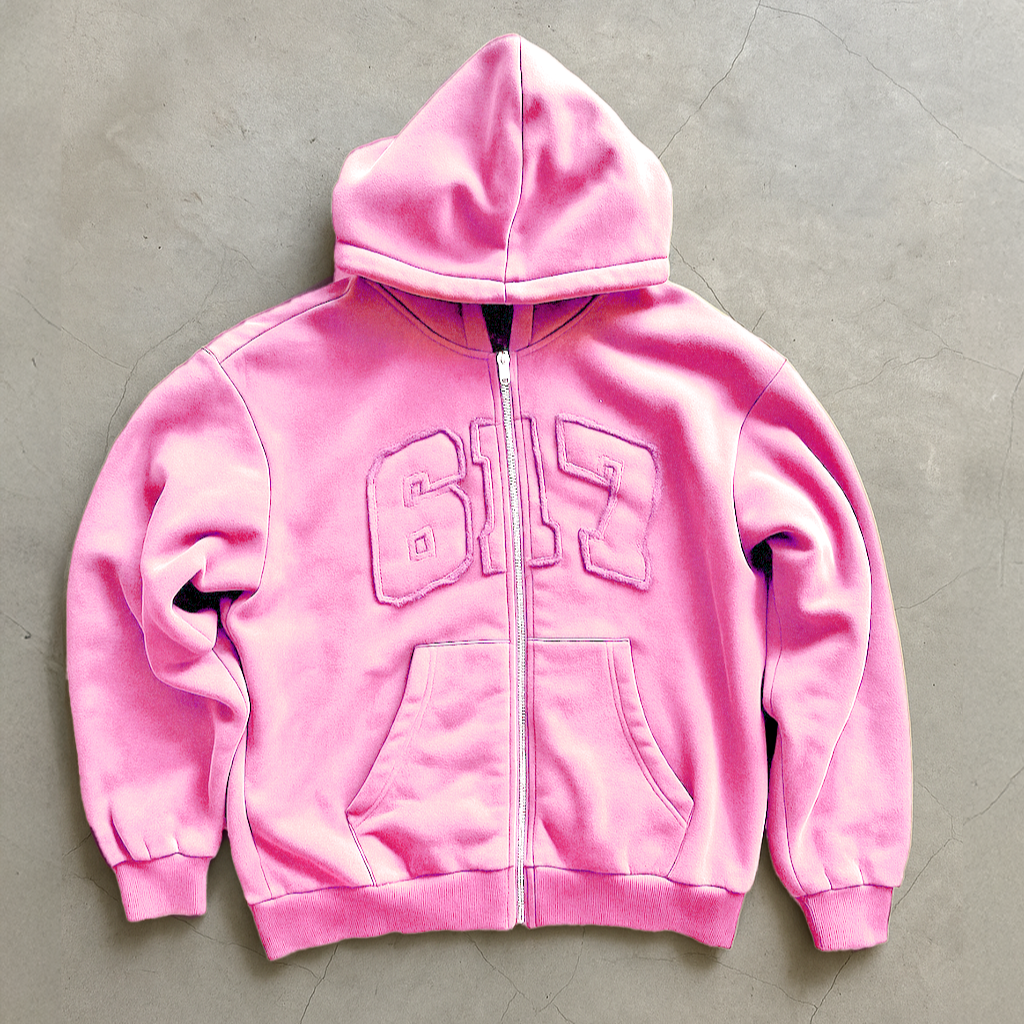 617 Varsity Hoodie (Pink)
